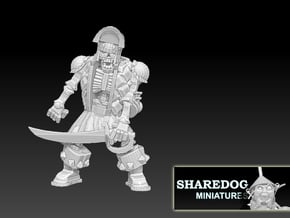 Character Series Undead Brigand Captain in White Natural Versatile Plastic