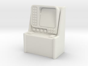 Monitor Control Console 1/64 in White Natural Versatile Plastic