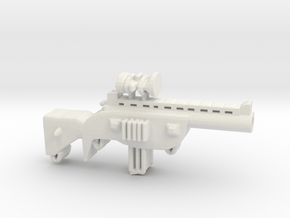 Sniper Rifle in White Natural Versatile Plastic