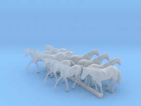 TT Scale Horses in Tan Fine Detail Plastic
