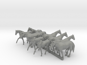 TT Scale Horses in Gray PA12