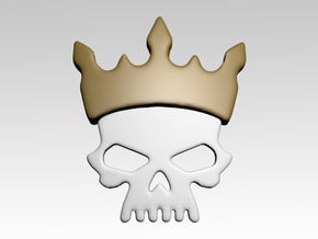 Crowned Skull Shoulder Icons x50 in Tan Fine Detail Plastic