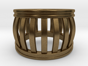 Basket Ring in Natural Bronze