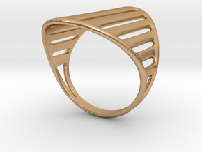Grid Ring in Natural Bronze