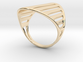 Grid Ring in 14K Yellow Gold