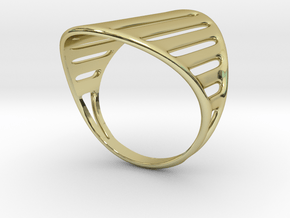 Grid Ring in 18K Gold Plated