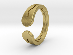 DO WHAT YOU LOVE RING in Natural Brass: Extra Small