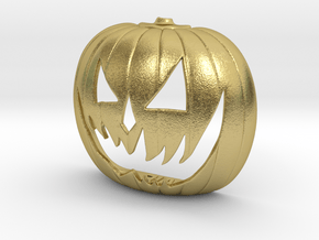 Halloween 6 PUMPKIN Pendant ⛧VIL⛧ in Natural Brass