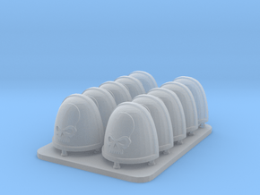 SpaceKnights-V7-CommandBlank-SquadMarkingShoulderP in Smooth Fine Detail Plastic