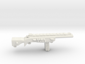 Assault Automatic Rifle in White Natural Versatile Plastic