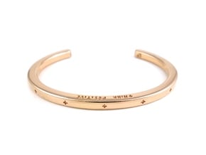 Plus Cuff  in 14k Rose Gold Plated Brass: Small