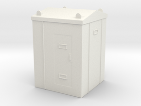 Railway Relay Cabinet 1/48 in White Natural Versatile Plastic