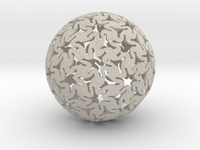 TriHex Sphere in Natural Sandstone