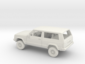 1/72 1984-96 4Wheel Drive SUV 2 Door Kit in White Natural Versatile Plastic