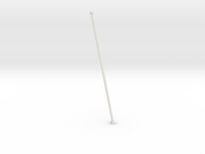 1/24 DKM Schnellboot Flag Pole in White Natural Versatile Plastic