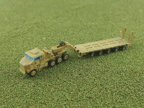 HETS M1070 / M1000 Truck and Trailer 1/285 6mm in Tan Fine Detail Plastic