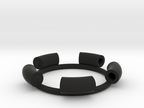 Ring Clip Multicolour Part A in Black Premium Versatile Plastic: 5.5 / 50.25