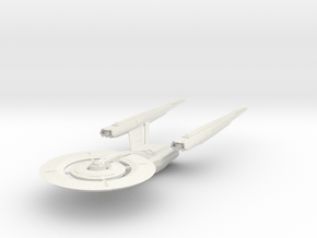 USS Discovery refit v3 in White Natural Versatile Plastic