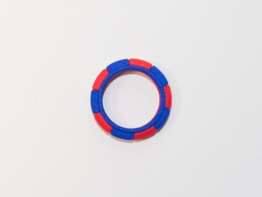 Ring Clip Multicolour Part B in Blue Processed Versatile Plastic: 7.5 / 55.5