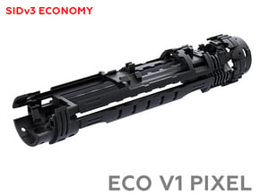 SID V3 Chassis ECO V1 PIXEL in Black Natural Versatile Plastic