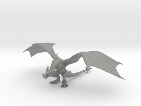 Wyvern 60mm DnD miniature fantasy games and rpg in Gray PA12