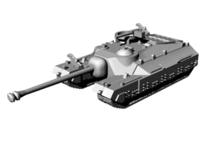 1/144 WWII US T28 Super Heavy Tank in Tan Fine Detail Plastic