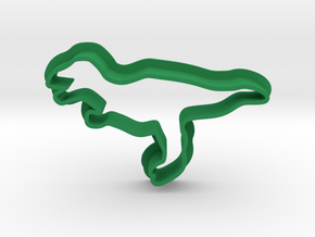 Dino T-rex Cookie Cutter in Green Processed Versatile Plastic