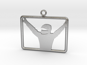 iRacing Keychain in Natural Silver
