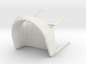 Swiss Design Chair in 1:12 in White Premium Versatile Plastic