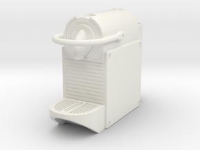 Coffee machine 1:12 in White Premium Versatile Plastic