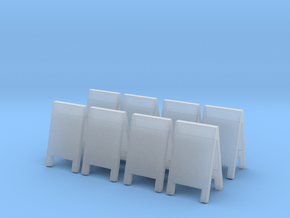 Advertising Board (x8) 1/100 in Smooth Fine Detail Plastic