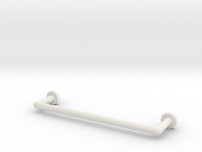 Towel rail small 1:12 in White Premium Versatile Plastic