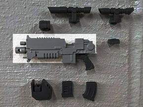 PRHI Large Modular Rifle for Figuarts- Body in White Processed Versatile Plastic
