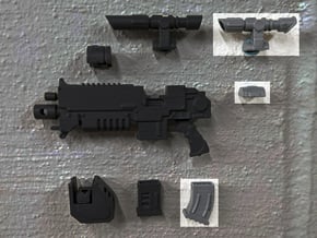 PRHI Large Modular Rifle- Standard Sprue in Tan Fine Detail Plastic