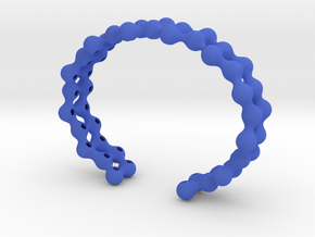 Liquid Cuff in Blue Processed Versatile Plastic: Small