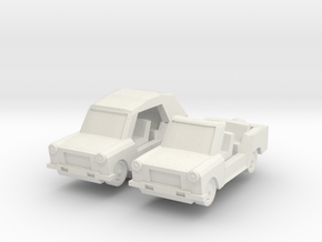 1/100 Trabant Kuebel in White Natural Versatile Plastic