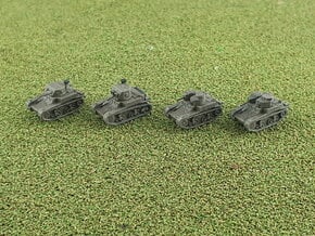 M1 & M2 Combat Cars / Light Tank 1/285 6mm in Tan Fine Detail Plastic