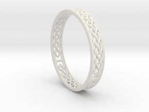 Celtic Ring MKII in White Natural Versatile Plastic