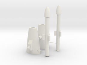 G2 Transformers Seeker Missile Launchers in White Natural Versatile Plastic