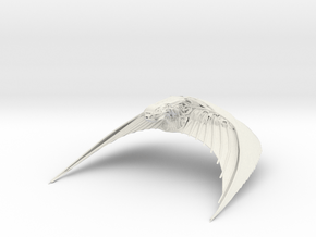Klingon Bird of Prey v2 in White Natural Versatile Plastic