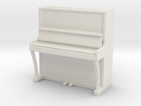 Piano 01. 1:48 Scale (O) in White Natural Versatile Plastic