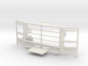 WPL 1/16 Truck Front Grille D in White Natural Versatile Plastic