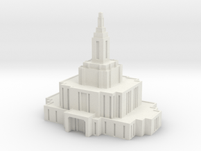 Pocatello Idaho Temple in White Natural Versatile Plastic