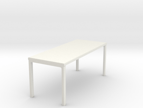 4 Leg Table in White Natural Versatile Plastic