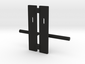 Contemporary door handle in 1:12 and 1:24  in Black Natural Versatile Plastic: 1:24