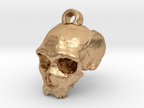 Neanderthal skull in Natural Bronze