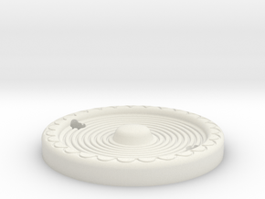 The Client and Gideon Disk greebly in White Natural Versatile Plastic