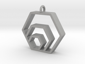 hex logo pendant in Aluminum