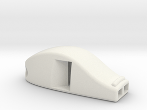 Emergency Whistle 118 dB in White Natural Versatile Plastic