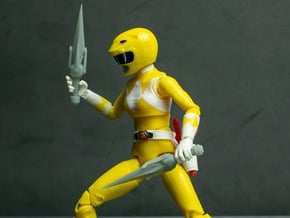 Heroes Yellow Accessory - Daggers in White Natural Versatile Plastic